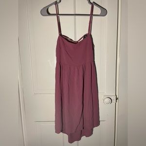Mauve open back dress